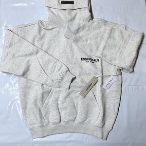 Essentials Men's Light Gray Turtleneck Sweater